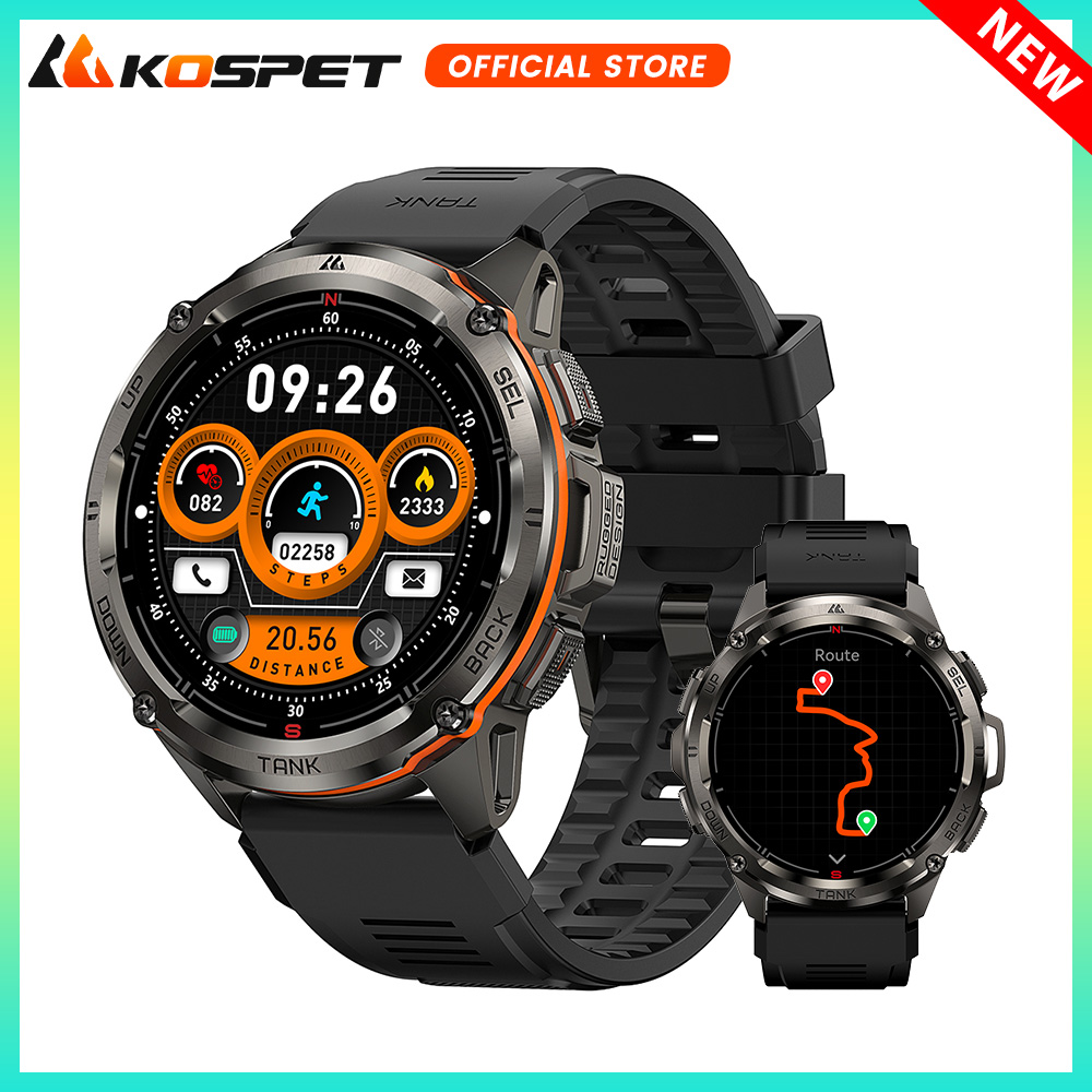 Altimeter Compass Watch - KOSPET TANK T3 Ultra Rugged GPS