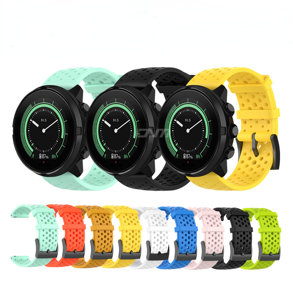 Fossil Watches Smartwatch Hybrid - Silicone Bracelet for Suunto 7 9