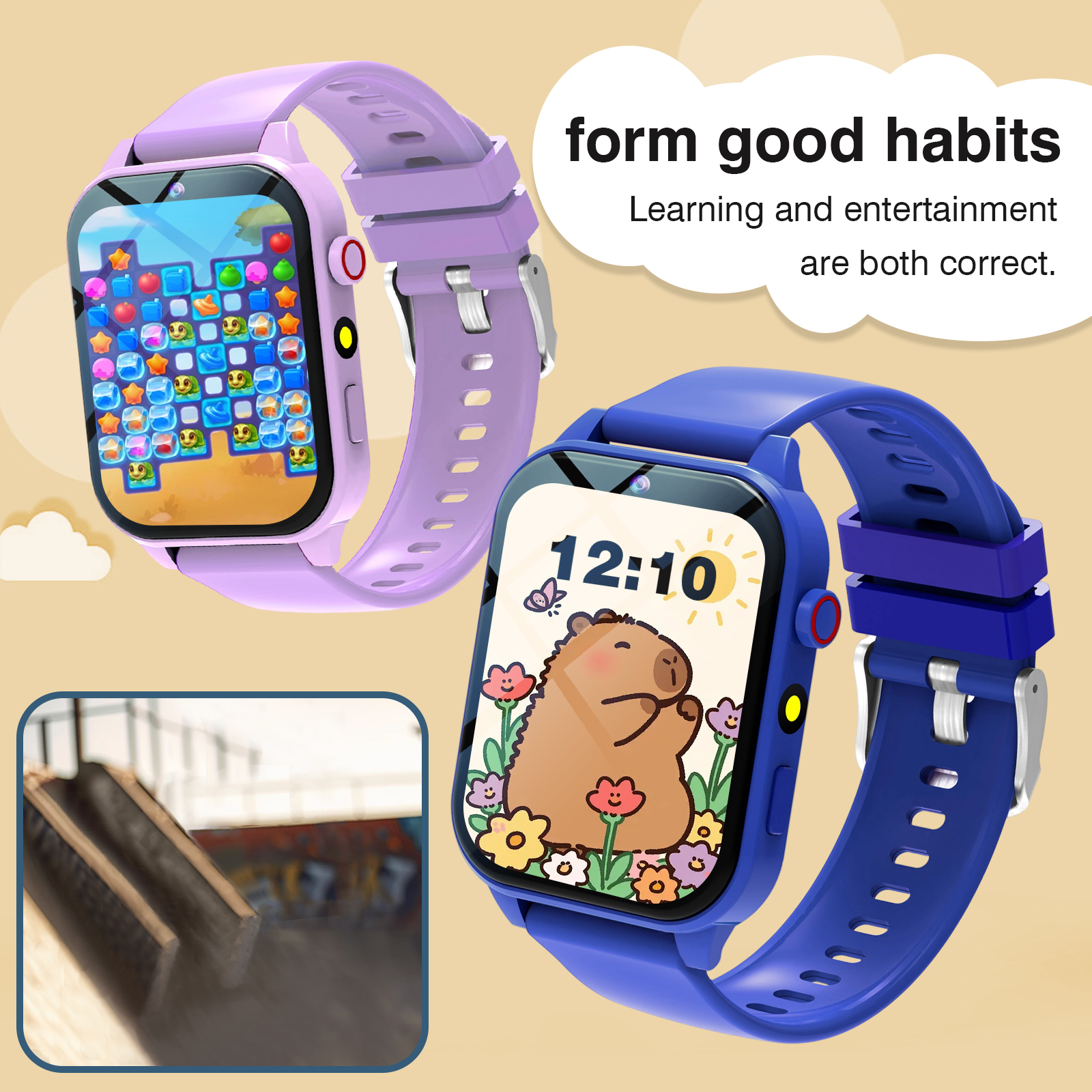Smartwatch Watches Gift For Girls - Kids′s Smart Watch 18 Games Camera