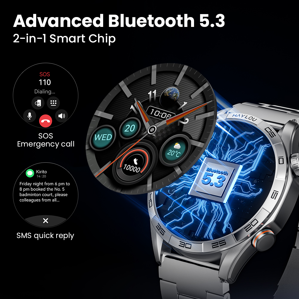 HAYLOU Solar 5 Voice Calling S - Smartwatch Health Watches For Men recensie en prijs