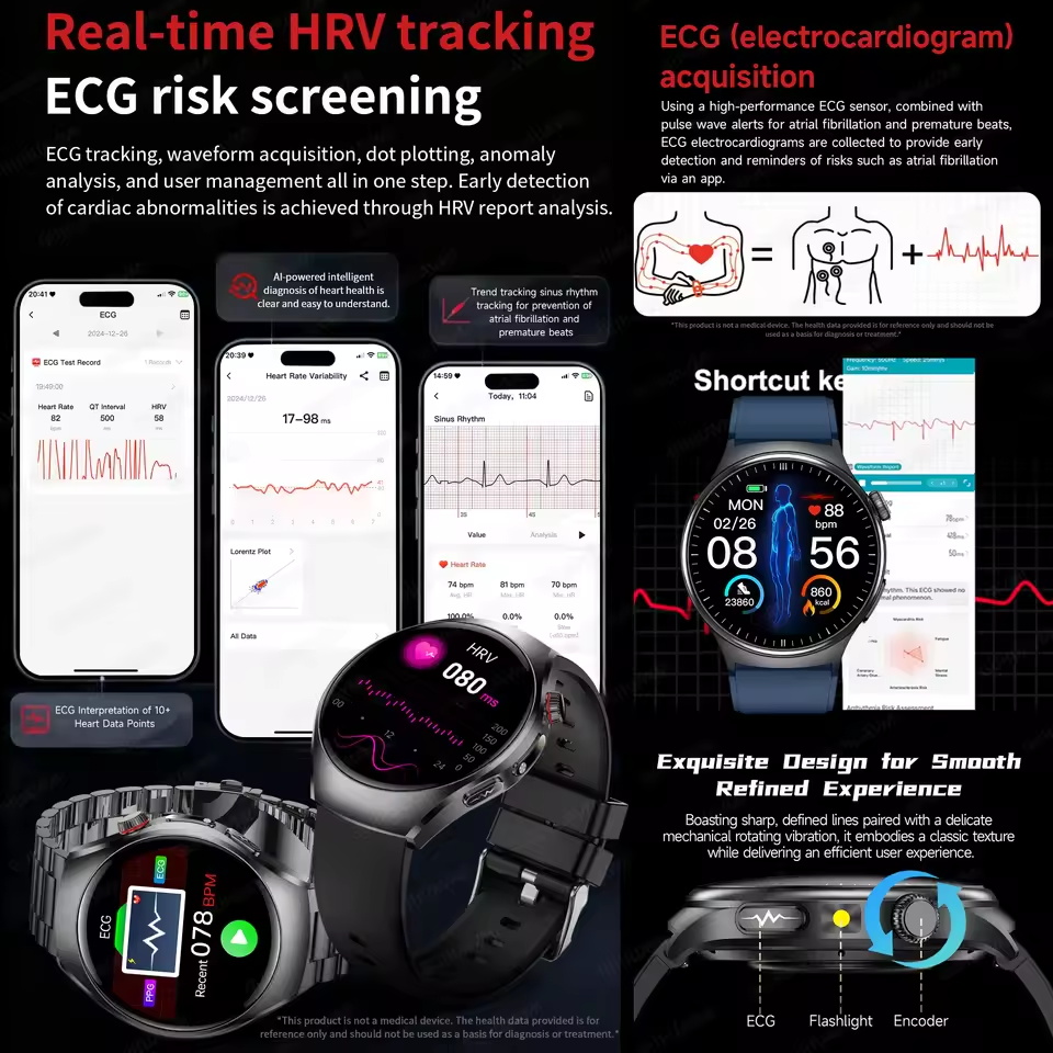 New Accurate ECG Smart Watch B - Smartwatch Health Watches For Men recensie en prijs