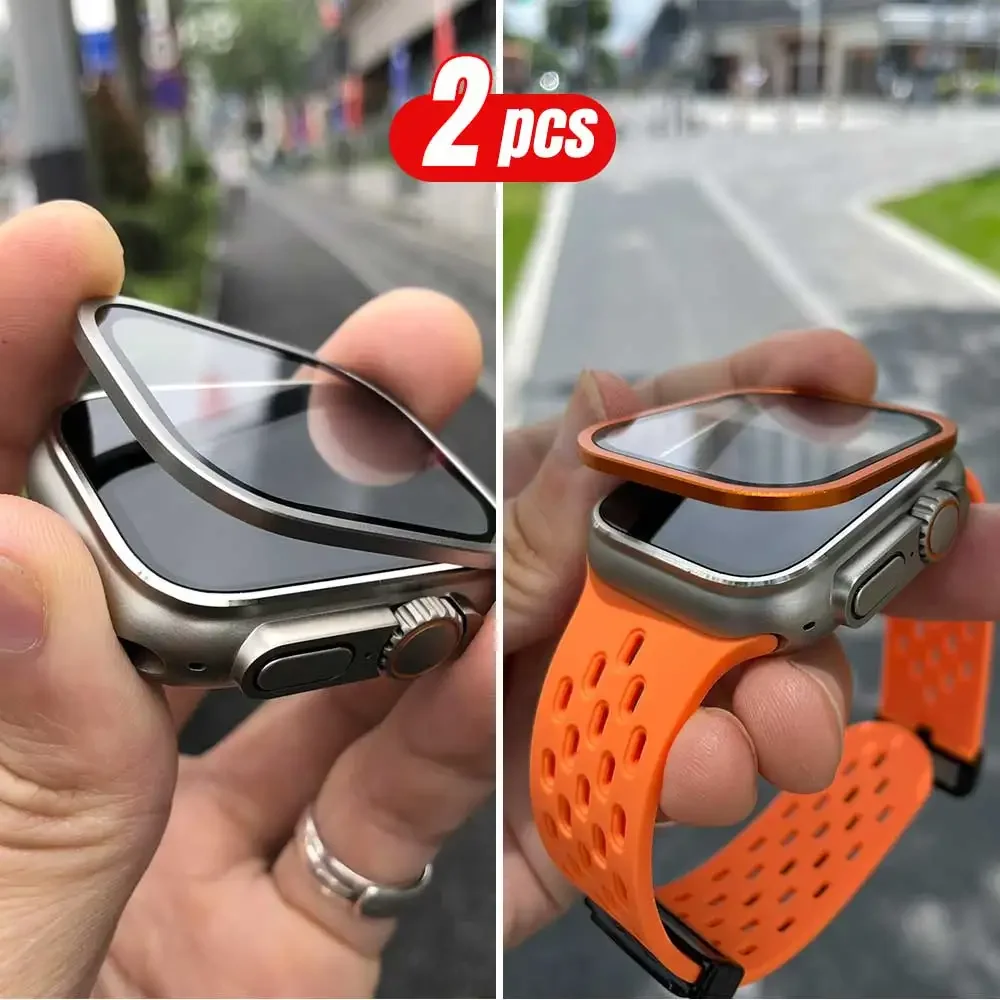 2PCS Titanium Metal Frame for  - Smartwatch Watches Gift For Women recensie en prijs