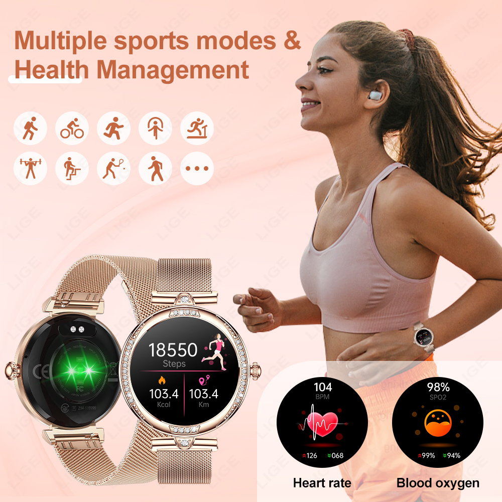 LIGE Fashion Woman Smartwatch  - Smartwatch Latest Watches For Men recensie en prijs