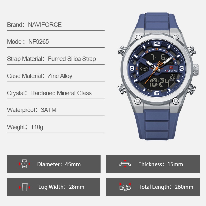 NAVIFORCE New Man's Watch Cale - Tide Watch Surf recensie en prijs