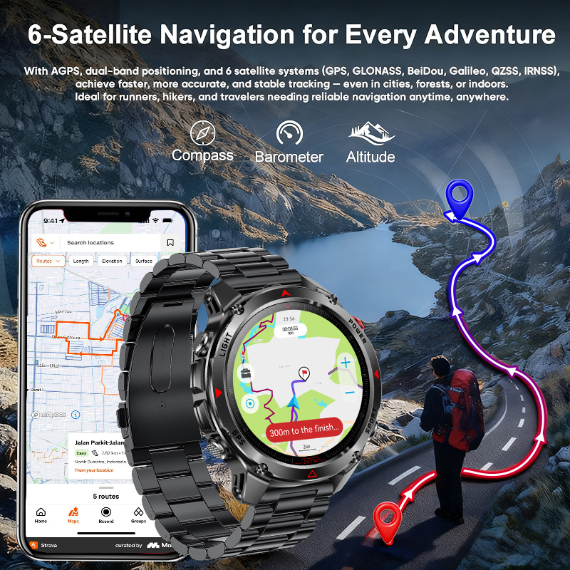 2026 New Outdoor Military GPS  - Altimeter Compass Watch recensie en prijs