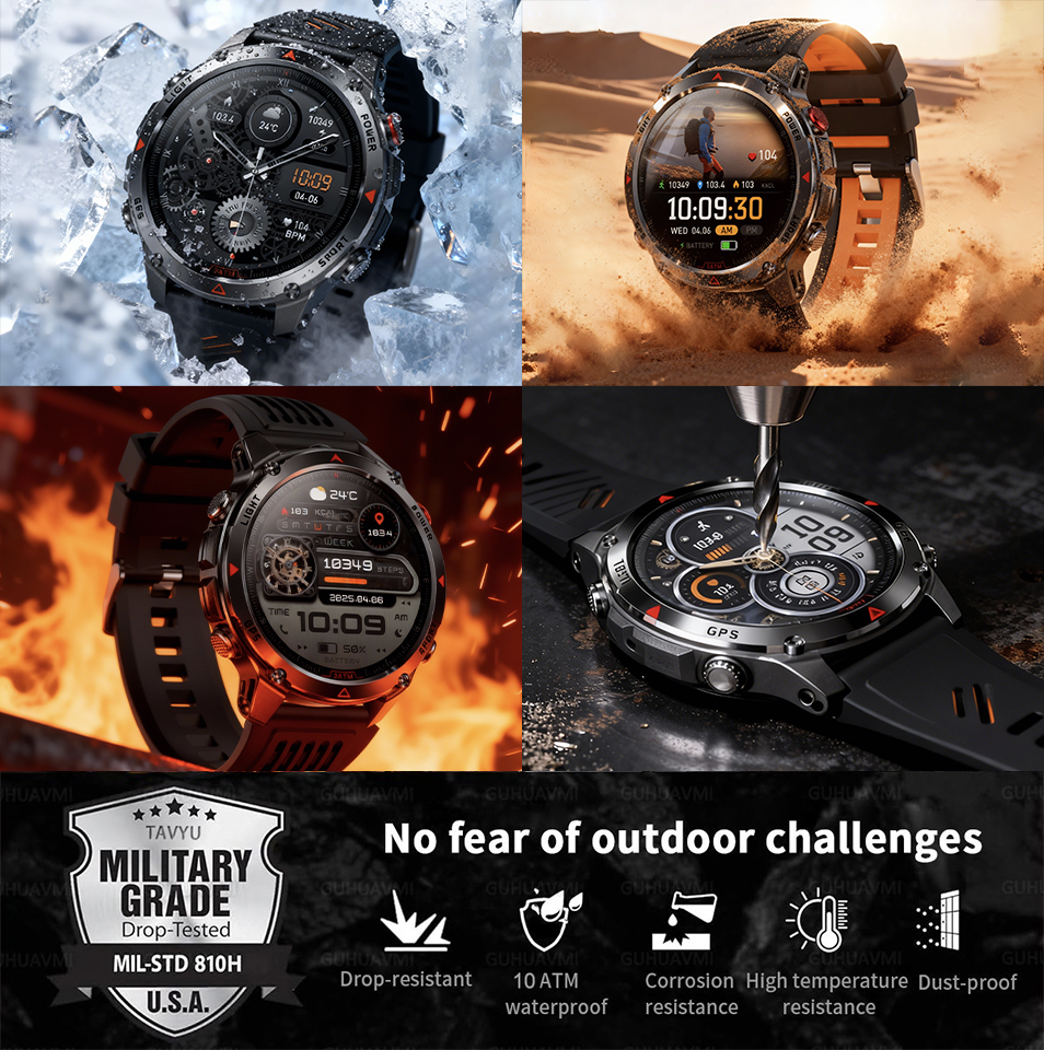 2026 New Outdoor Military GPS  - Altimeter Compass Watch recensie en prijs
