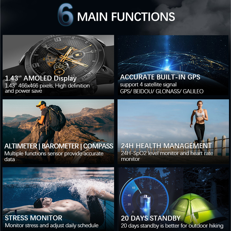 NORTH EDGE Cross Fit 3 GPS Wat - Altimeter Compass Watch recensie en prijs