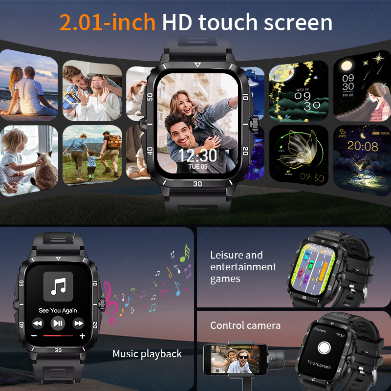 2.01 Screen Smart Watch Blueto - Smartwatch Latest Watches For Men recensie en prijs