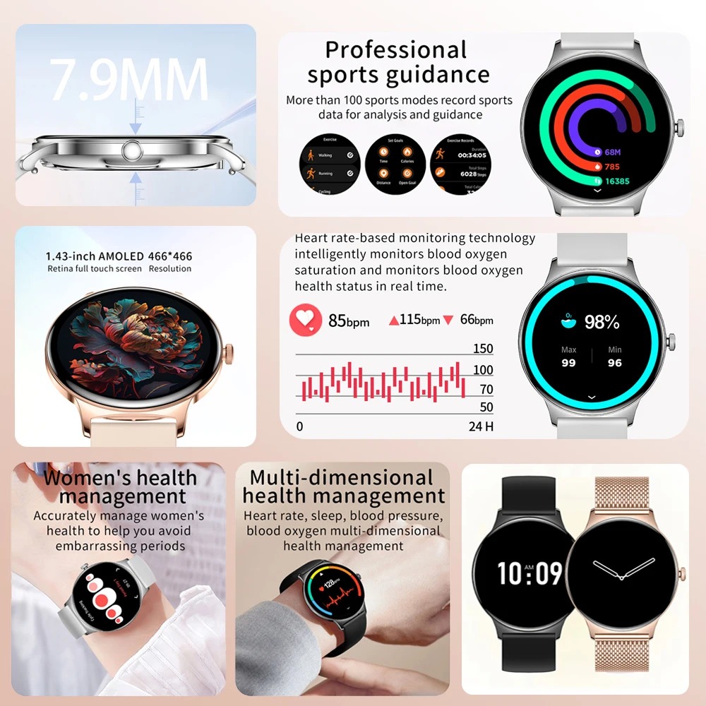 For Huawei New Ultra Slim AMOL - Smartwatch New Watches 2025 recensie en prijs