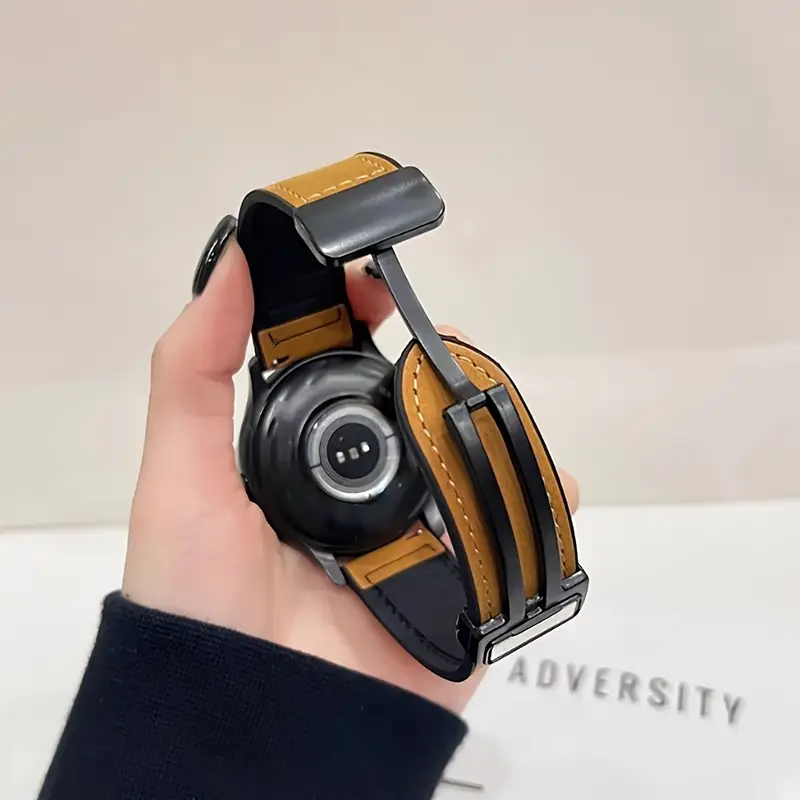 Leather+Silicone Strap For Sam - Smartwatch Samsung Watches For Men recensie en prijs