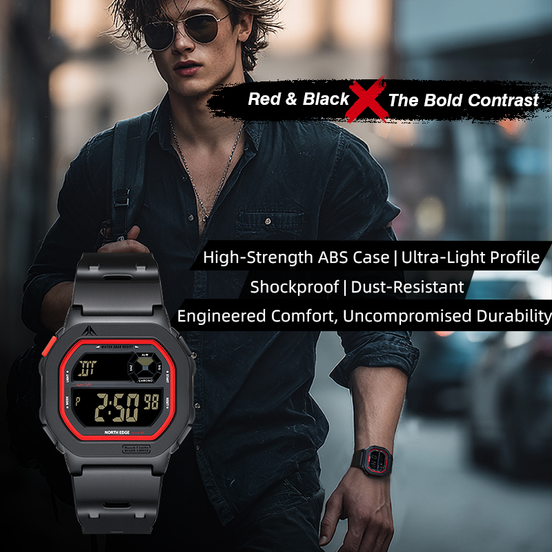 NORTH EDGE X1 Square Screen Di - Tide Watch Surf recensie en prijs