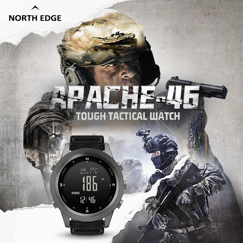 NORTH EDGE Apache46 Smart Digi - Altimeter Compass Watch recensie en prijs