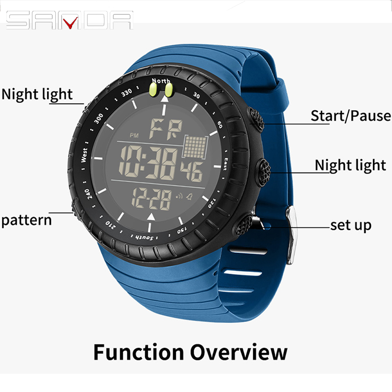 SANDA Trendy Fashion Electroni - Tide Watch Surf recensie en prijs