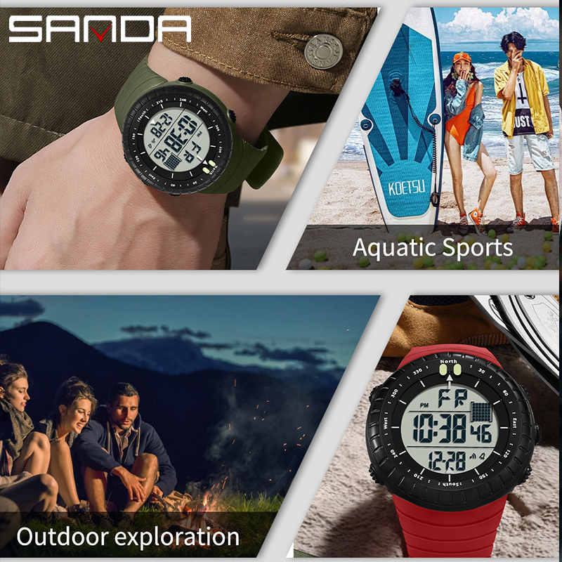 SANDA Trendy Fashion Electroni - Tide Watch Surf recensie en prijs