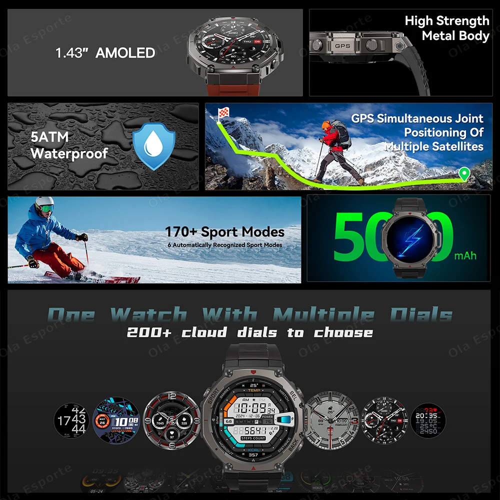 New for Xiaomi Samsung Militar - Smartwatch Samsung Watches For Men recensie en prijs