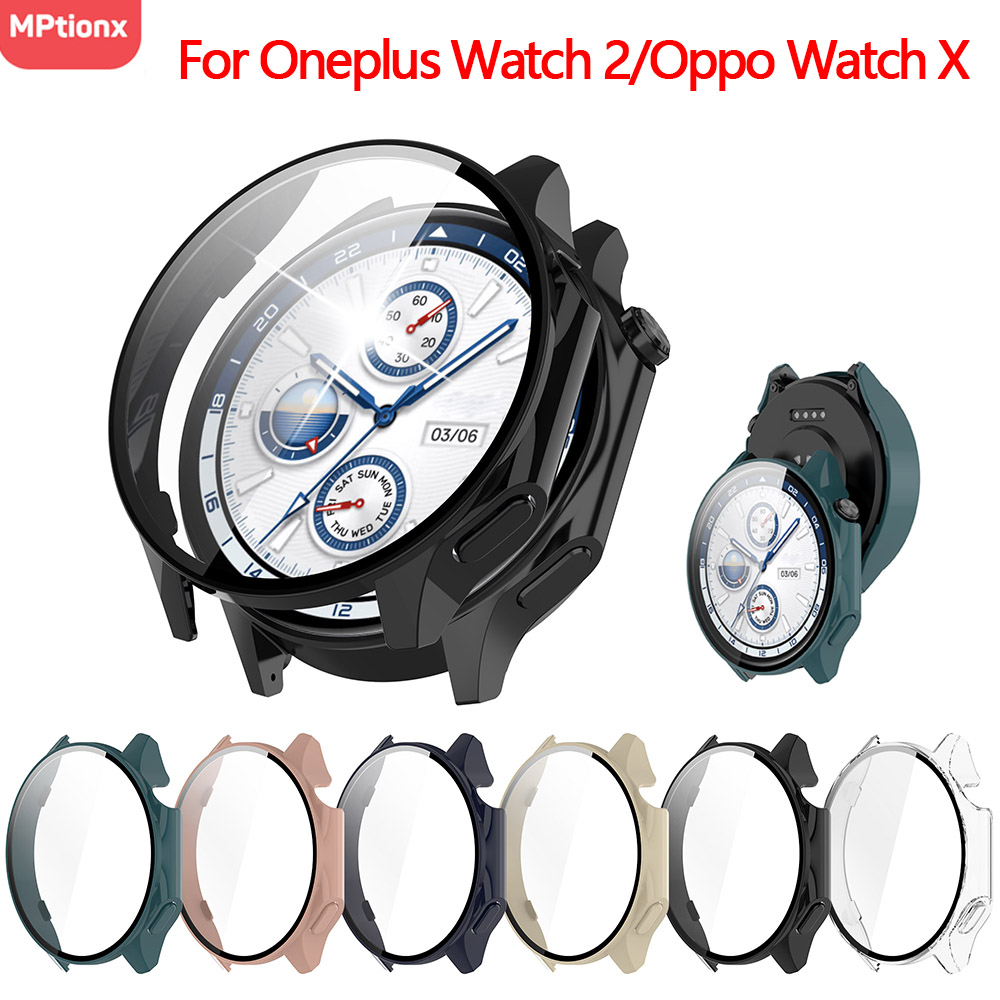 PC Case+Glass for Oneplus Watc - Smartwatch Oppo Watch recensie en prijs