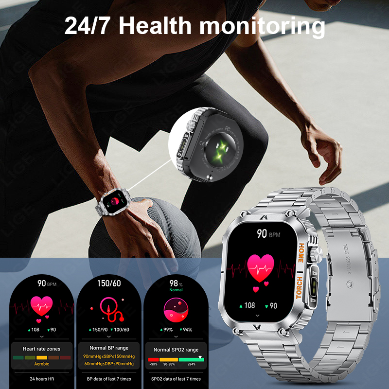 LIGE Men Outdoor Smartwatch 20 - Smartwatch Latest Watches For Men recensie en prijs