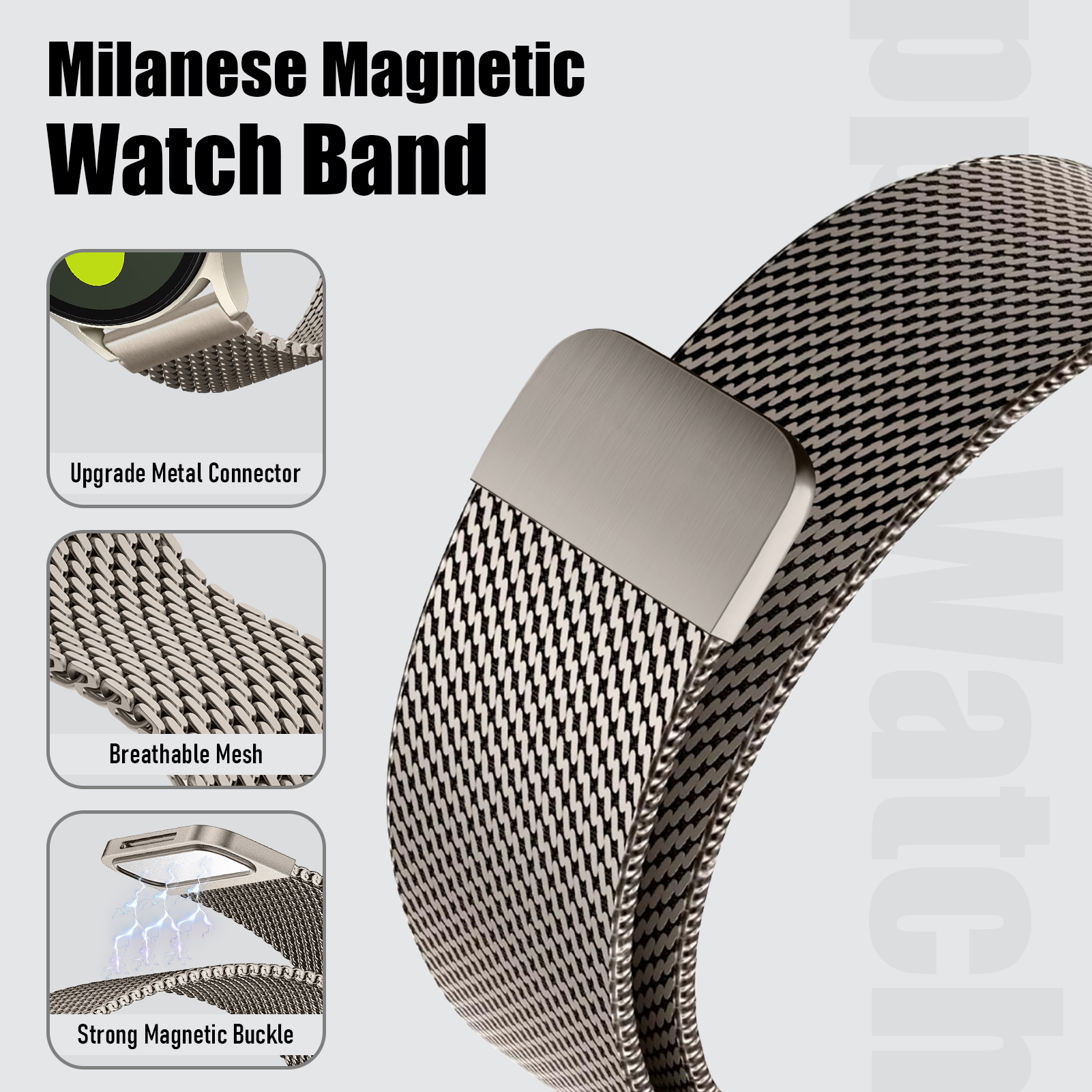 18mm 22mm Thick Milanese Band  - Smartwatch Samsung Watches For Men recensie en prijs