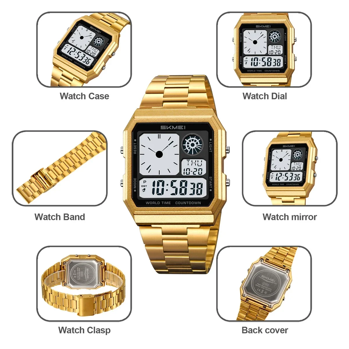 SKMEI 2353 Stainless Steel Str - Casio Watches Smartwatch recensie en prijs
