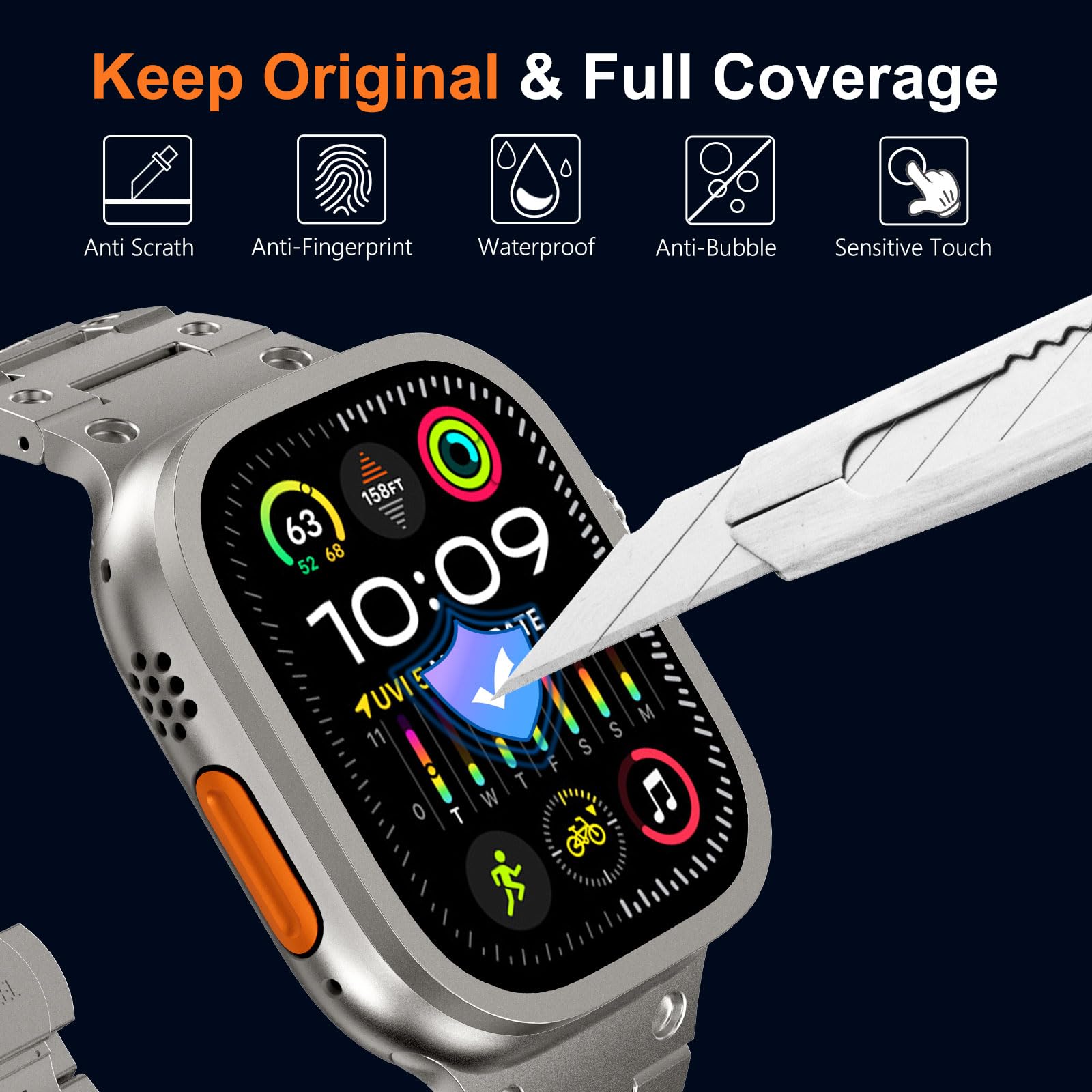 Tempered Glass for Apple Watch - Smartwatch Watches Gift For Women recensie en prijs