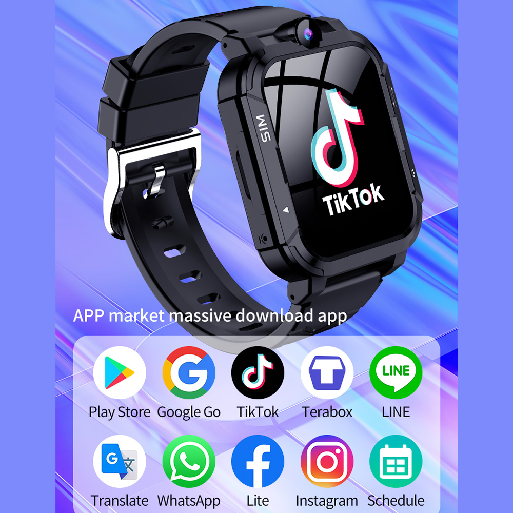 4G Kids Smart Watch 1+8GB GPS  - Smartwatch Watches Gift For Girls recensie en prijs