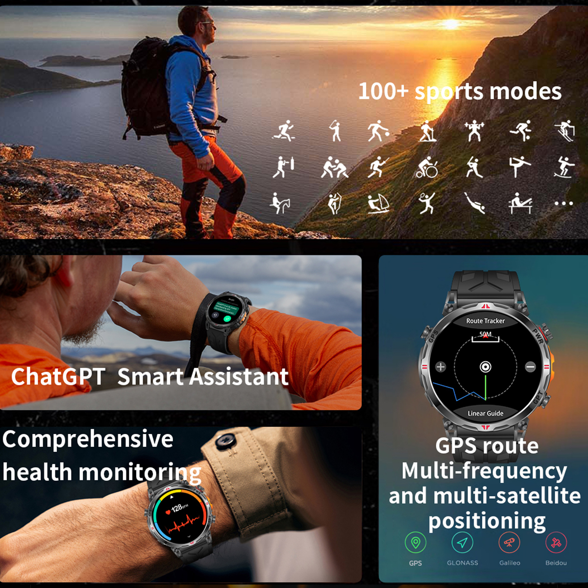 2025 New VWAR Air5 Ultra GPS S - Smartwatch Oppo Watch recensie en prijs