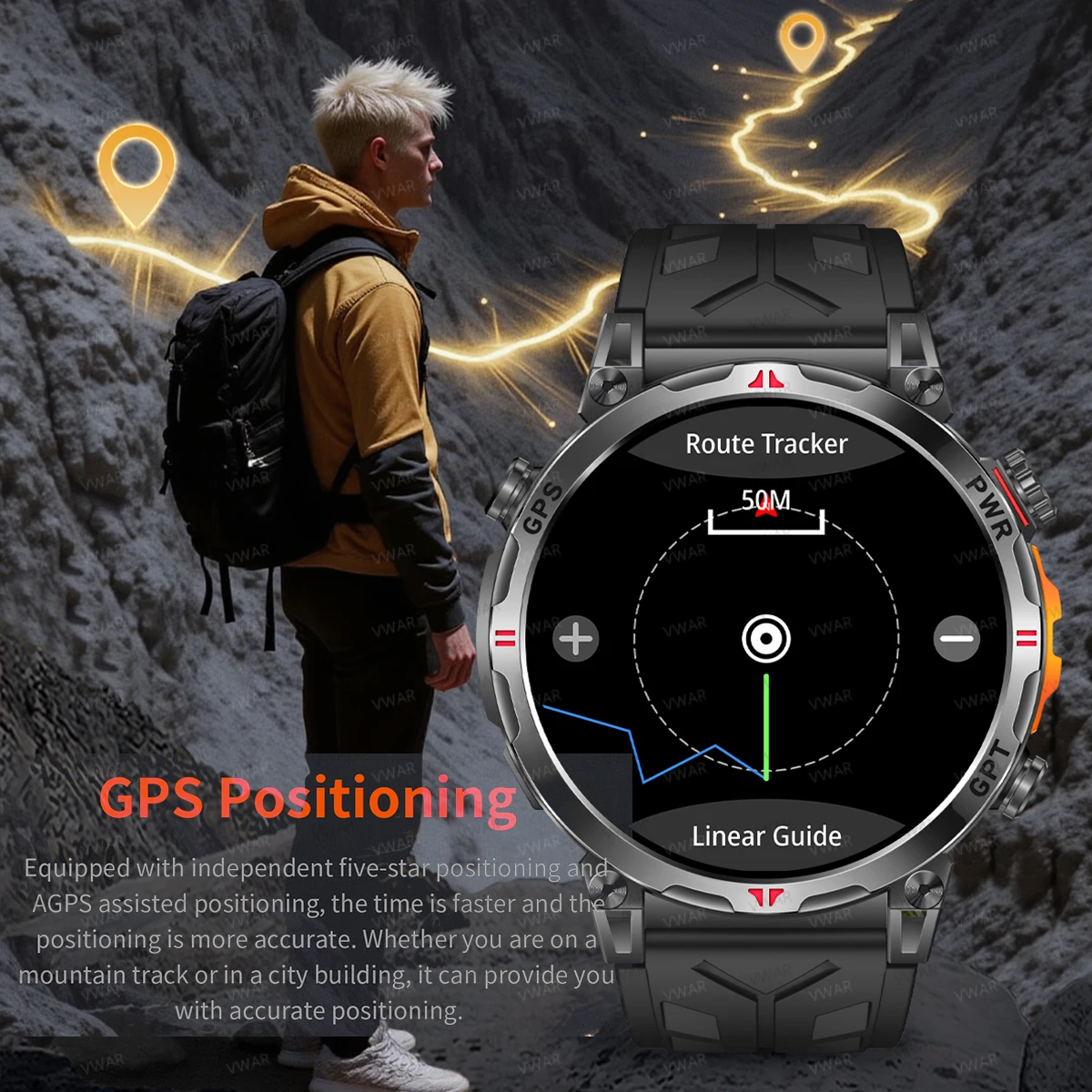2025 New VWAR Air5 Ultra GPS S - Smartwatch Oppo Watch recensie en prijs