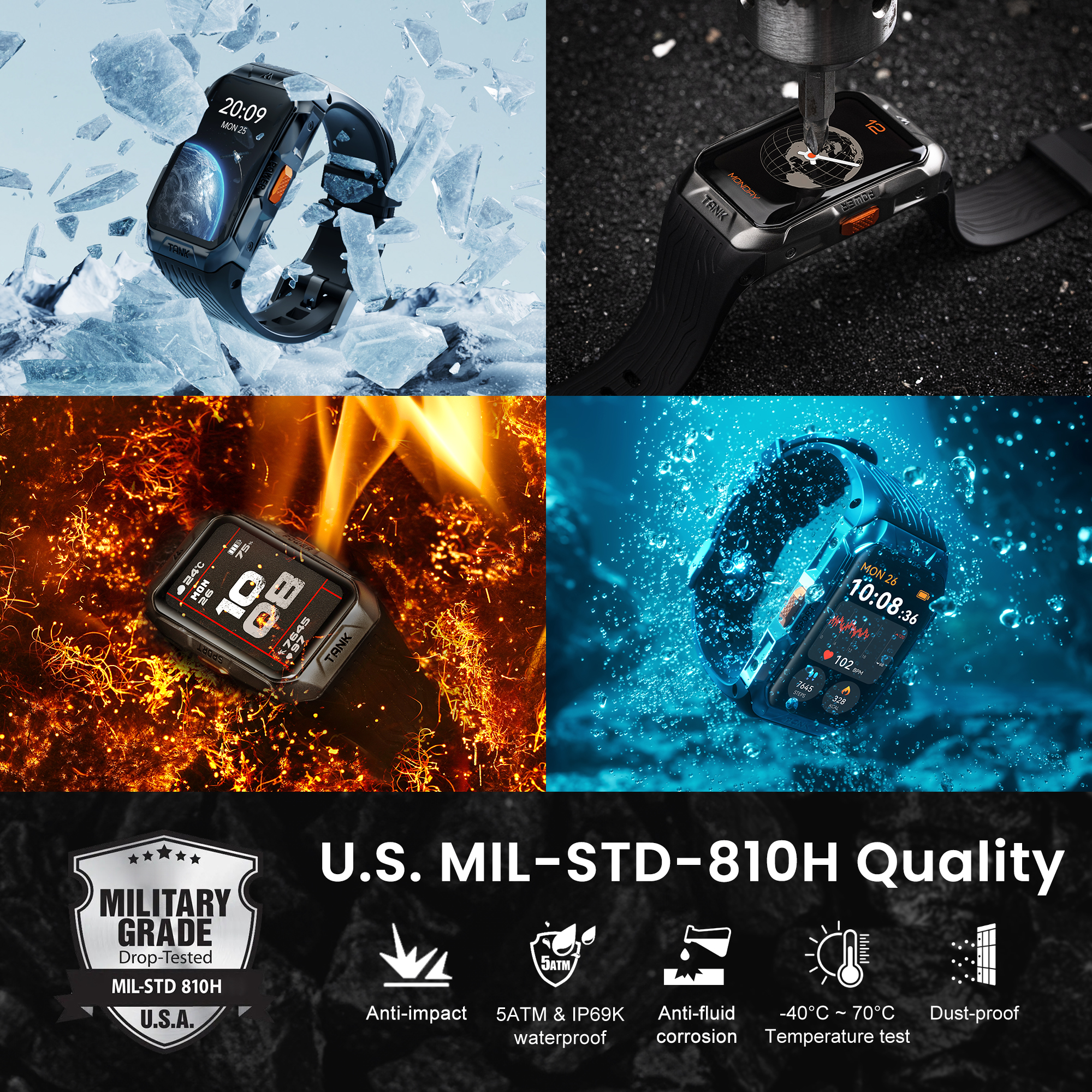 2025 KOSPET TANK X2 Ultra Smar - Altimeter Compass Watch recensie en prijs