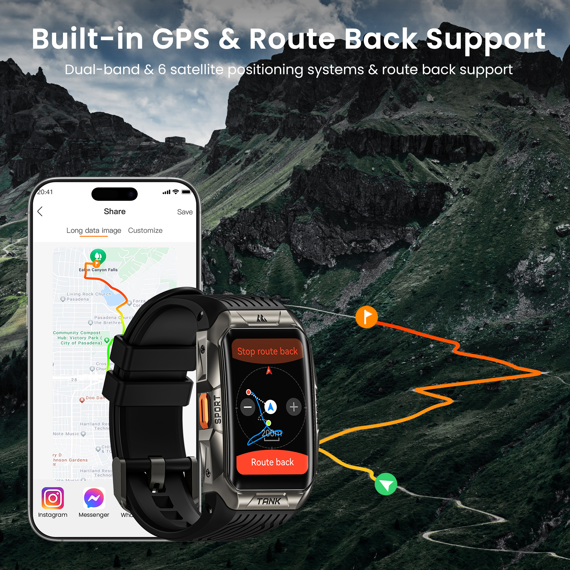 2025 KOSPET TANK X2 Ultra Smar - Altimeter Compass Watch recensie en prijs