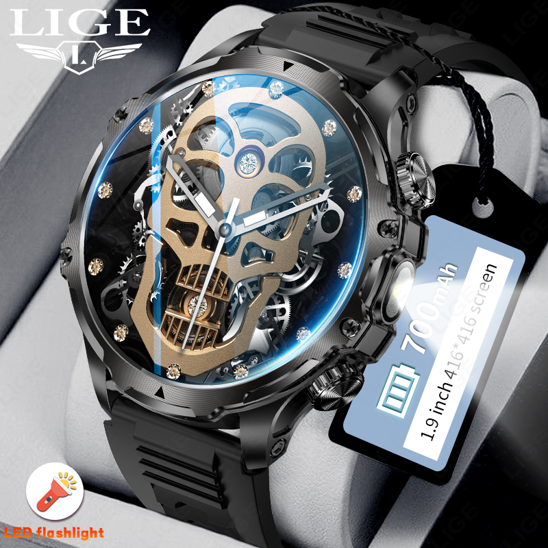 LIGE 700mah Large Battery Flas - Smartwatch Latest Watches For Men recensie en prijs