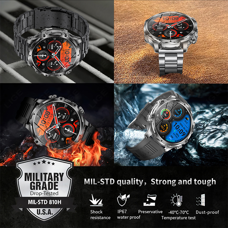 LIGE 700mah Large Battery Flas - Smartwatch Latest Watches For Men recensie en prijs
