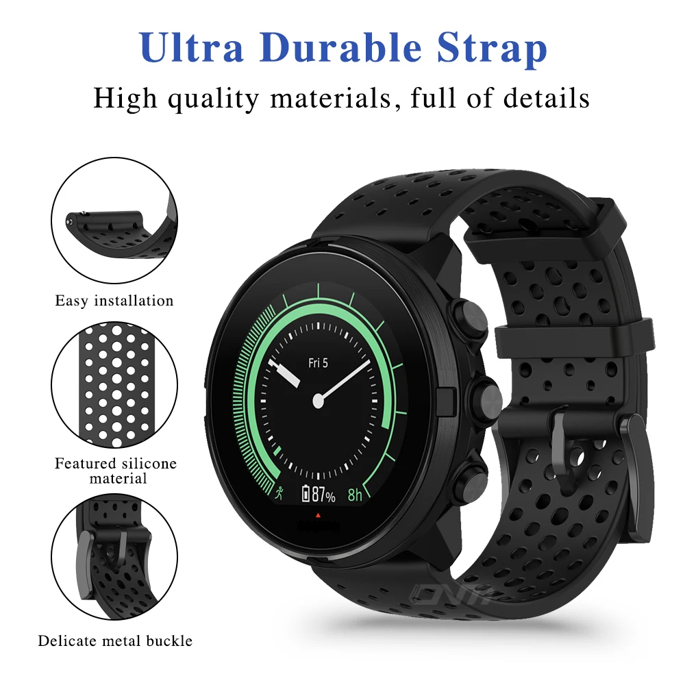 Silicone Bracelet for Suunto 7 - Fossil Watches Smartwatch Hybrid recensie en prijs