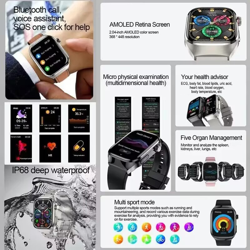 2026 New Nursing Grade Uric ac - Smartwatch Health Watches For Men recensie en prijs