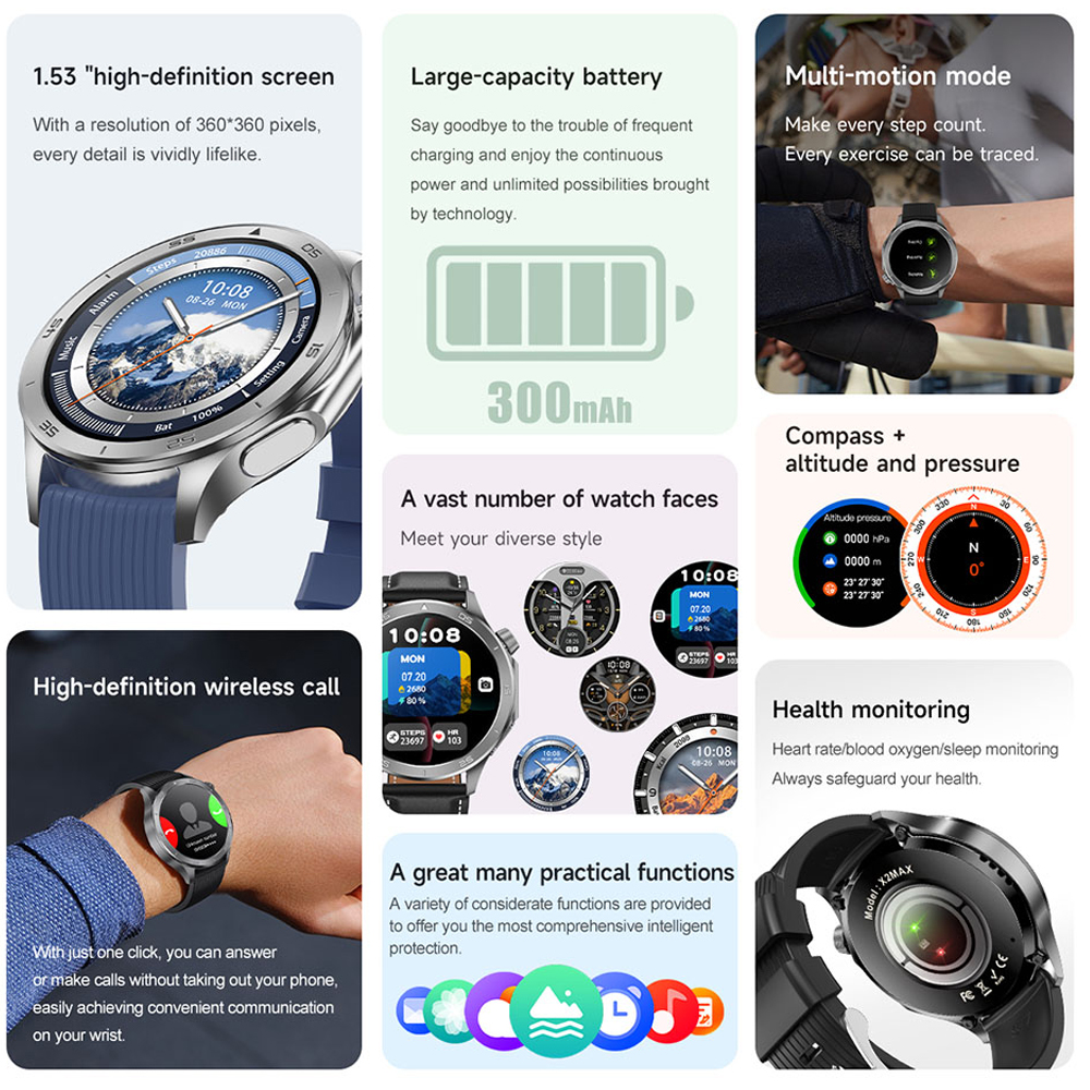OPPO Watch X2 Latest Bluetooth - Smartwatch Latest Watches For Men recensie en prijs