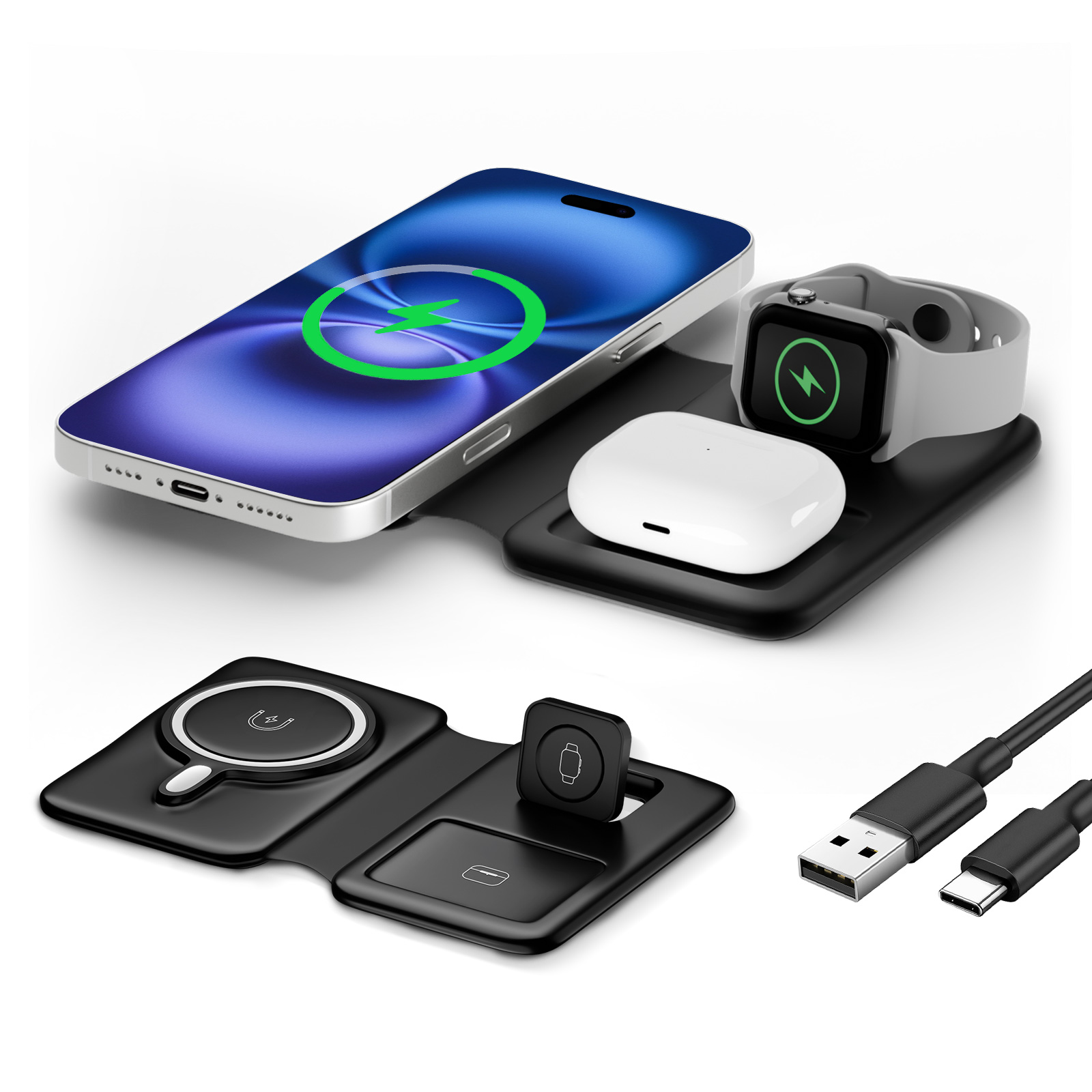 15W Magnetic 3 in 1 Wireless C - Smartwatch Watches Xiaomi recensie en prijs