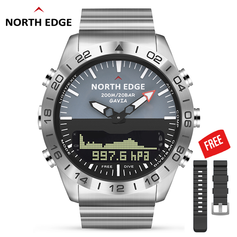 NORTH EDGE GAVIA2 Men's Dive 5 - Altimeter Compass Watch recensie en prijs