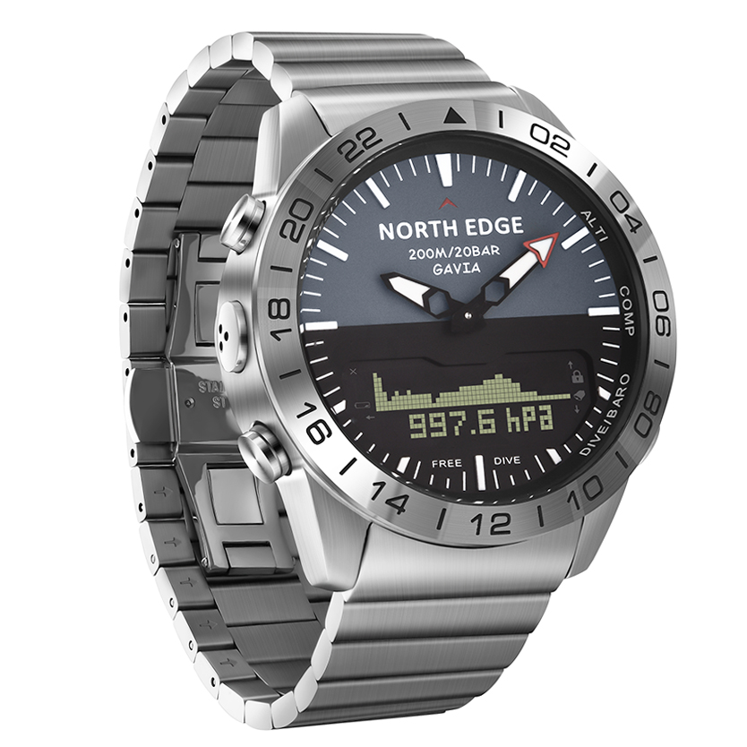 NORTH EDGE GAVIA2 Men's Dive 5 - Altimeter Compass Watch recensie en prijs
