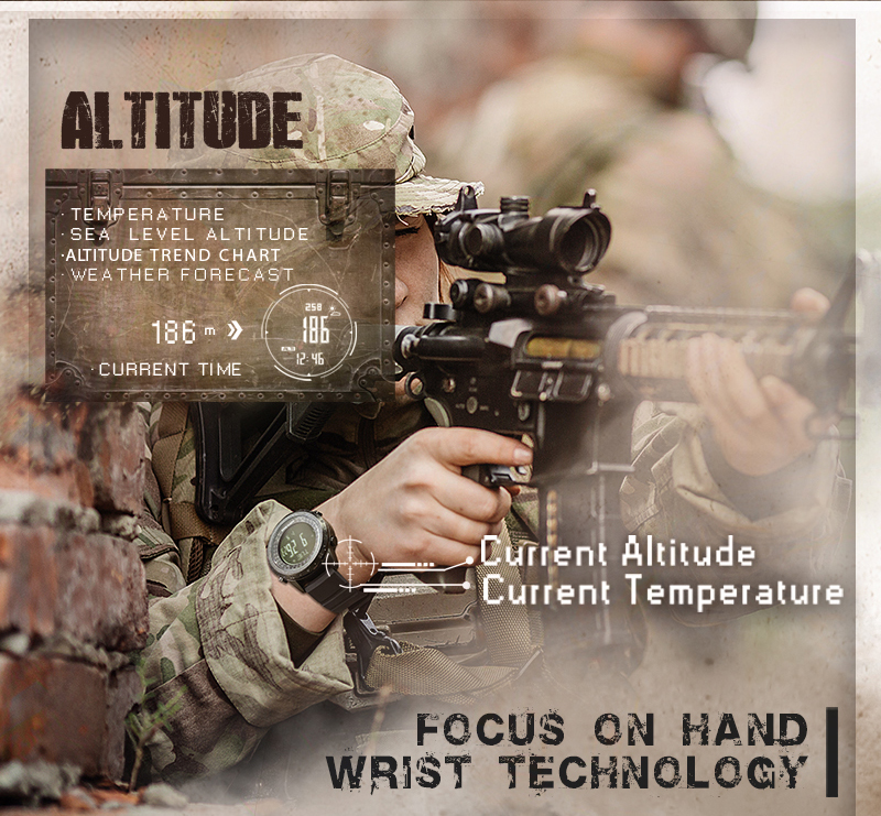NORTH EDGE DESERT Men Digital  - Altimeter Compass Watch recensie en prijs
