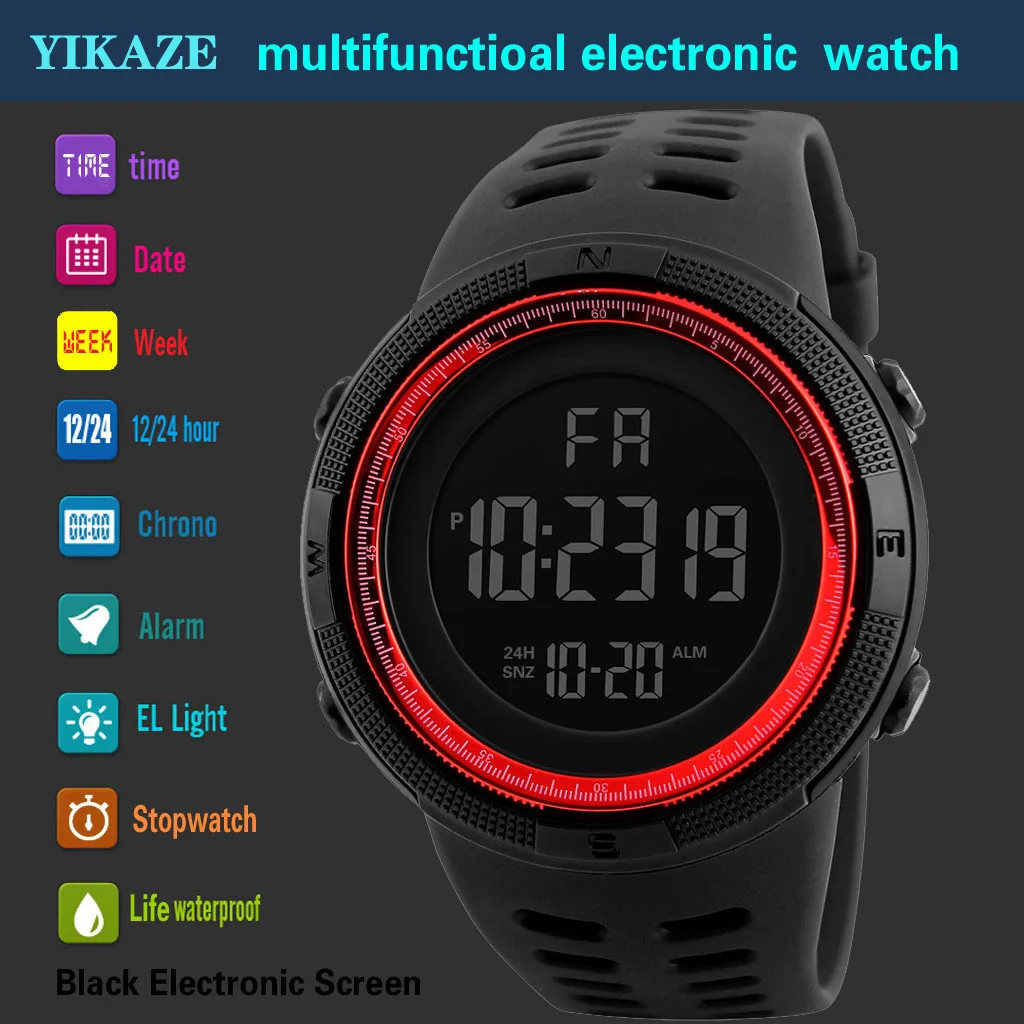 YIKAZE X01 Men's Digital Watch - Tide Watch Surf recensie en prijs