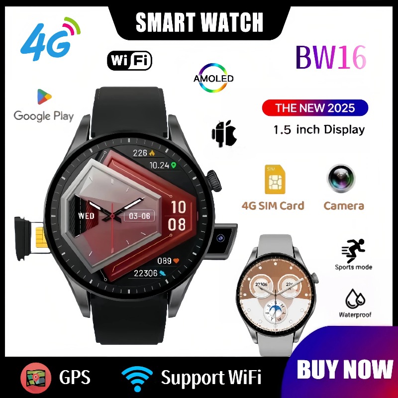 New 4G Smartwatch BW16: WiFi | - Smartwatch New Watches 2025 recensie en prijs