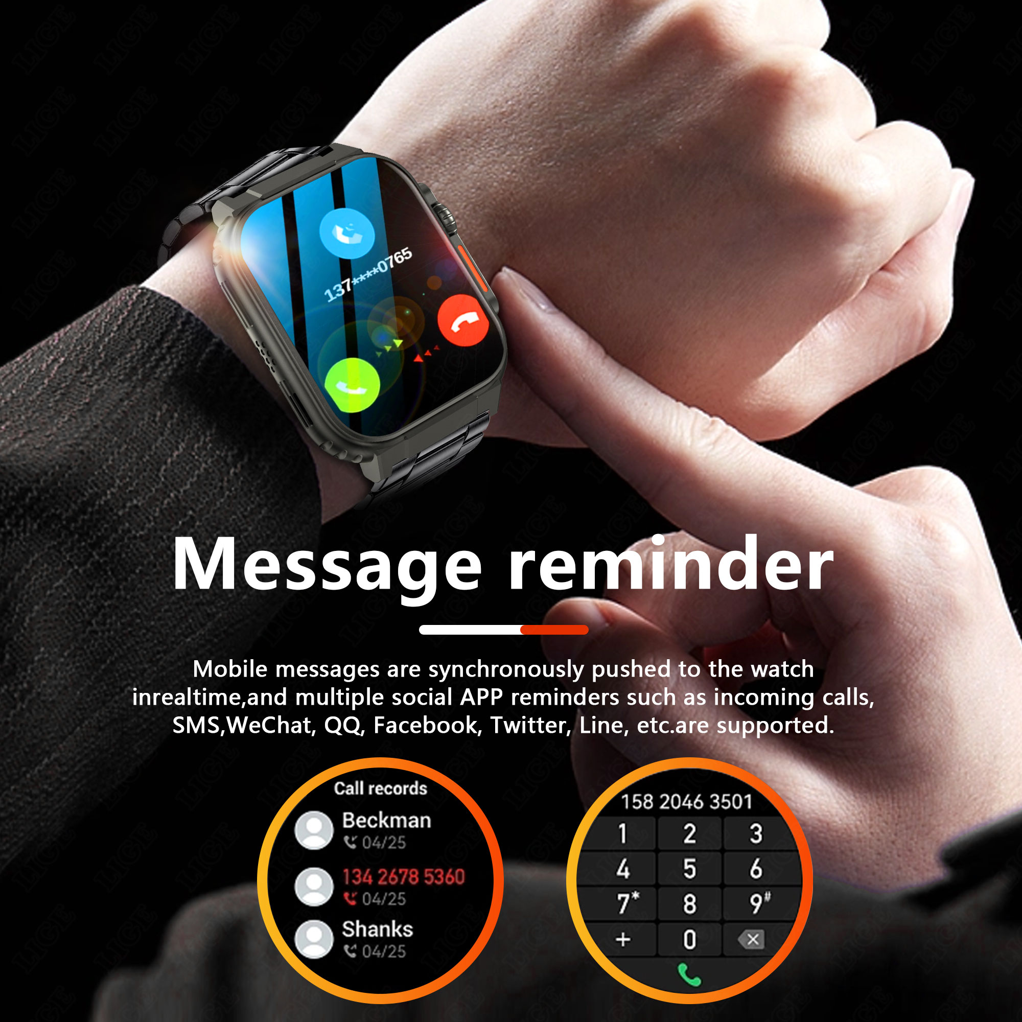 LIGE 600mAh Military Outdoor S - Smartwatch Latest Watches For Men recensie en prijs