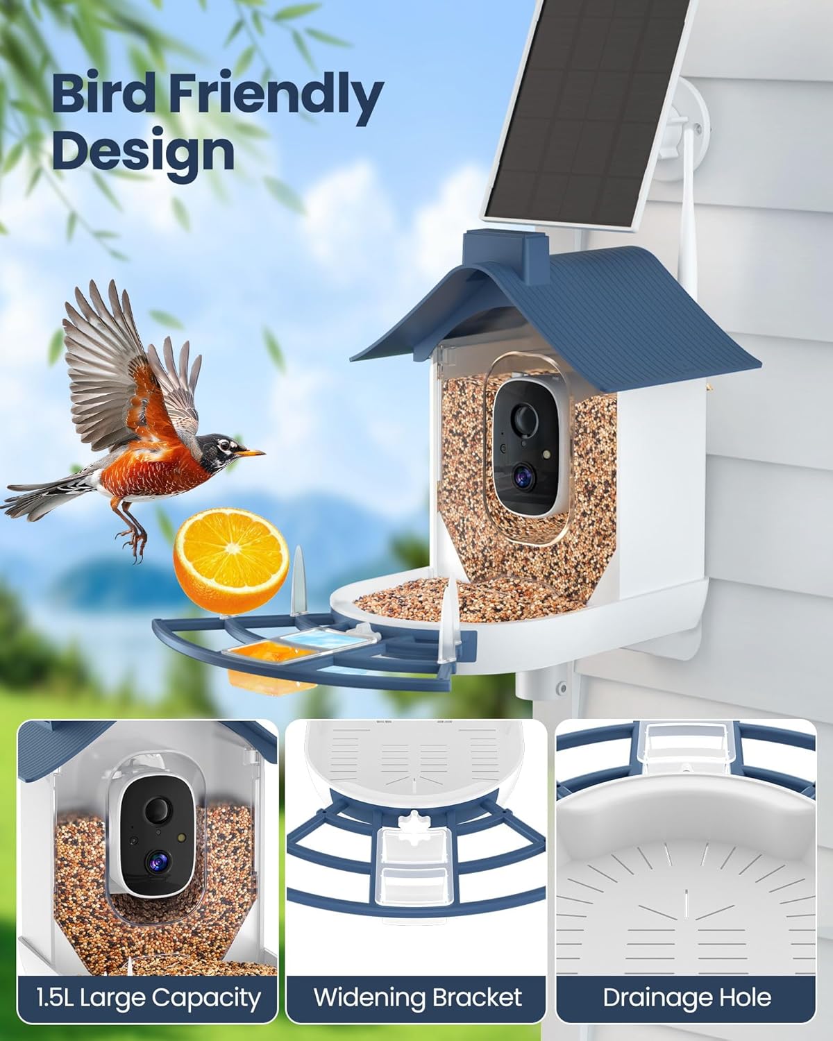 Smart Bird Feeder with Camera, - Smartwatch Watches Smart recensie en prijs