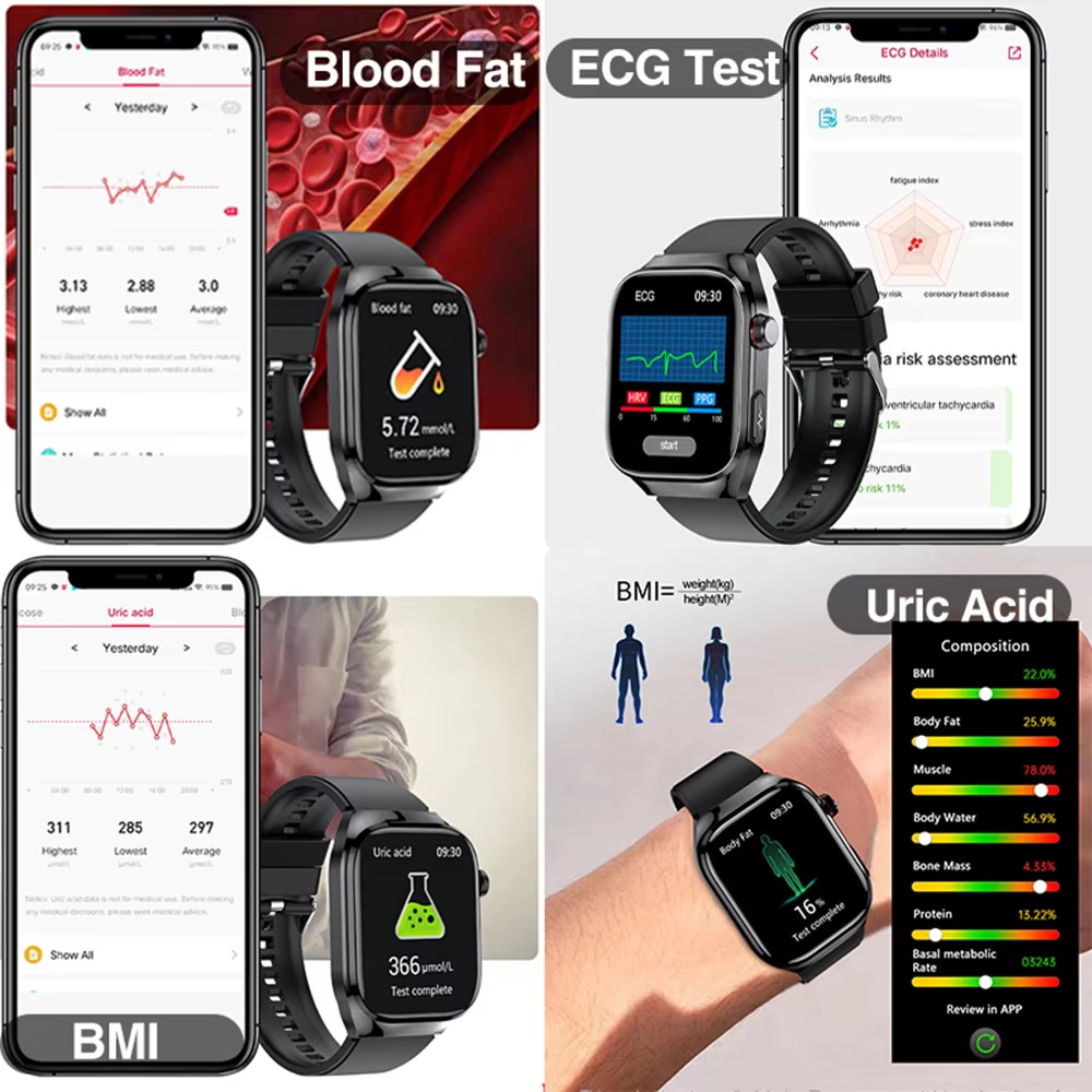 2026 New Nursing Grade Uric Ac - Smartwatch Health Watches For Men recensie en prijs