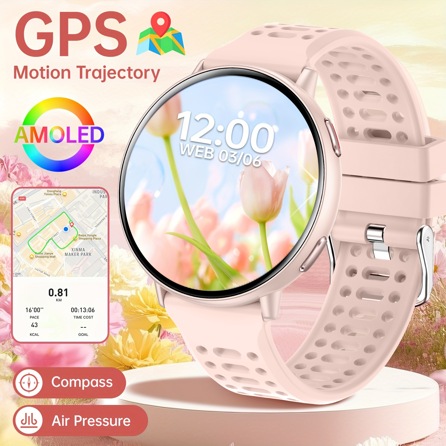 New hot GPS smartwatch 1.43 AM - Smartwatch New Watches 2025 recensie en prijs