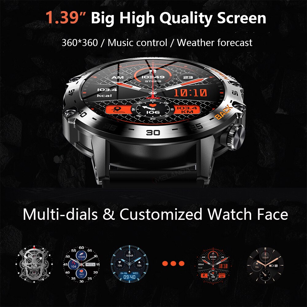 MEVADEN Steel 1.39 inch Men Lu - Smartwatch Health Watches For Men recensie en prijs