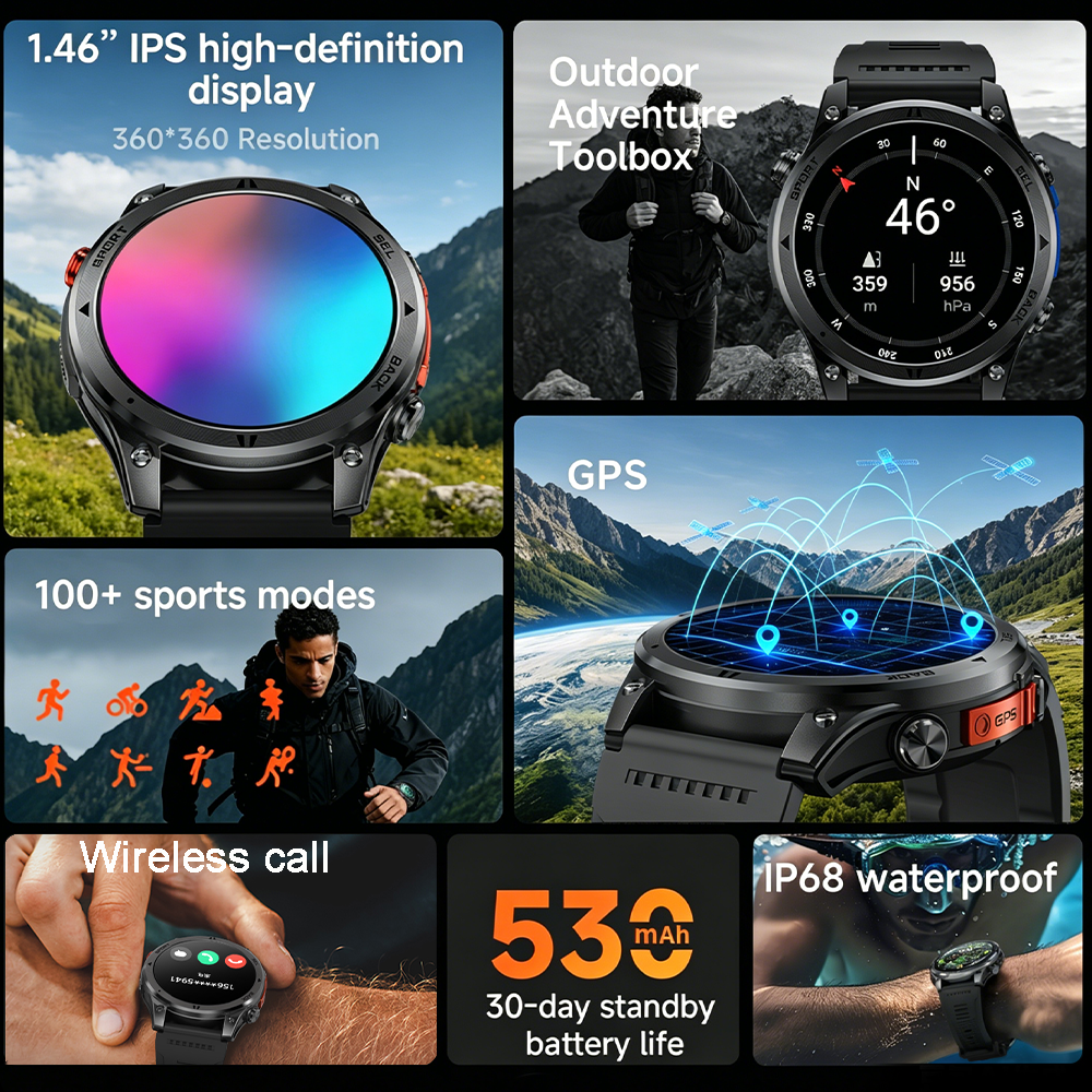 2026 New Outdoor Military Smar - Altimeter Compass Watch recensie en prijs