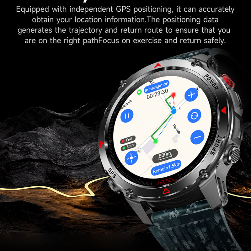 T-Rex 3 Built-in Dual-band GPS - Altimeter Compass Watch recensie en prijs