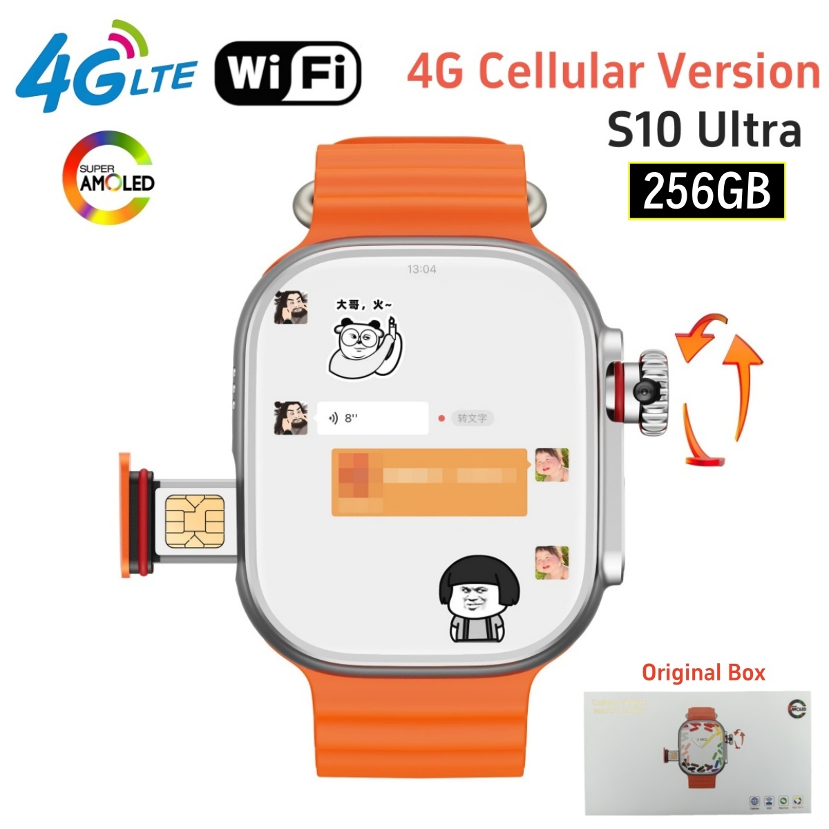 32+256GB 4G Smart Watch Androi - Smartwatch New Watches 2025 recensie en prijs