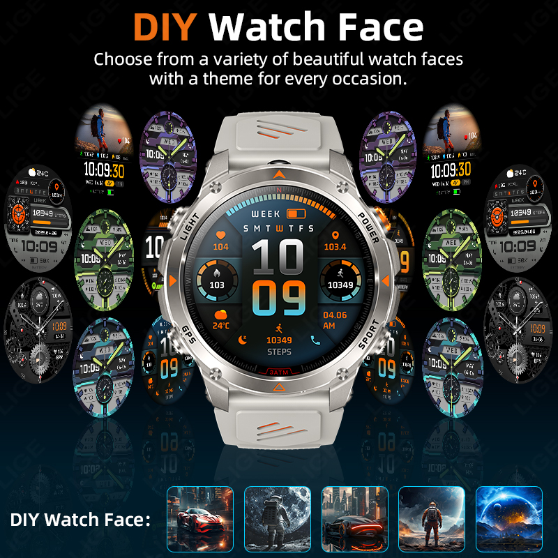 LIGE Rugged GPS Track Smart Wa - Smartwatch Watches Smart recensie en prijs