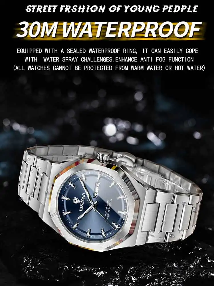 BINBOND Fashion Trend Men's Qu - Smartwatch Trending Watches For Men recensie en prijs